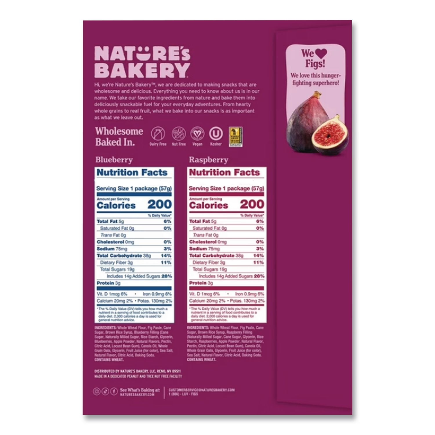 Fig Bars Variety Pack, 2 oz Twin Pack, 24 Twin Packs/Box, Ships in 1-3 Business Days