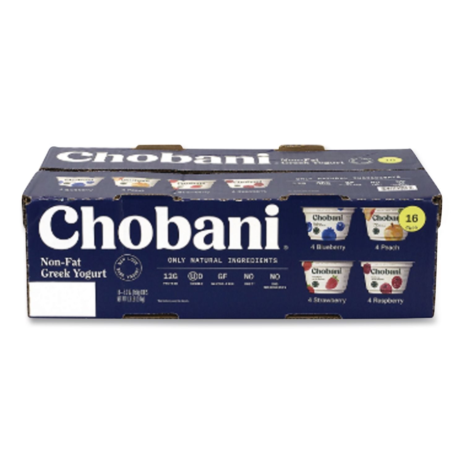 Greek Yogurt Variety Pack, Assorted Flavors, 5.3 oz Cup, 16 Cups/Carton, Ships in 1-3 Business Days