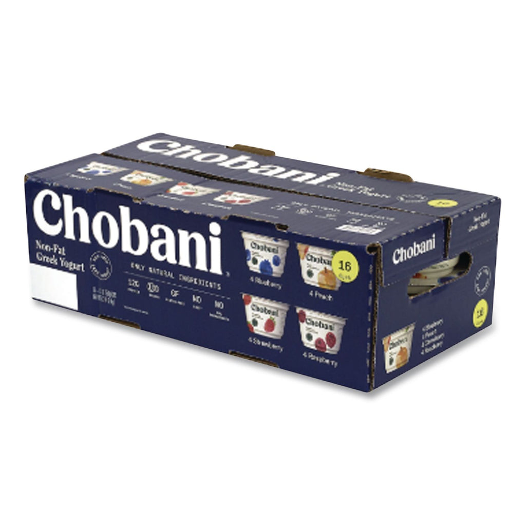 Greek Yogurt Variety Pack, Assorted Flavors, 5.3 oz Cup, 16 Cups/Carton, Ships in 1-3 Business Days