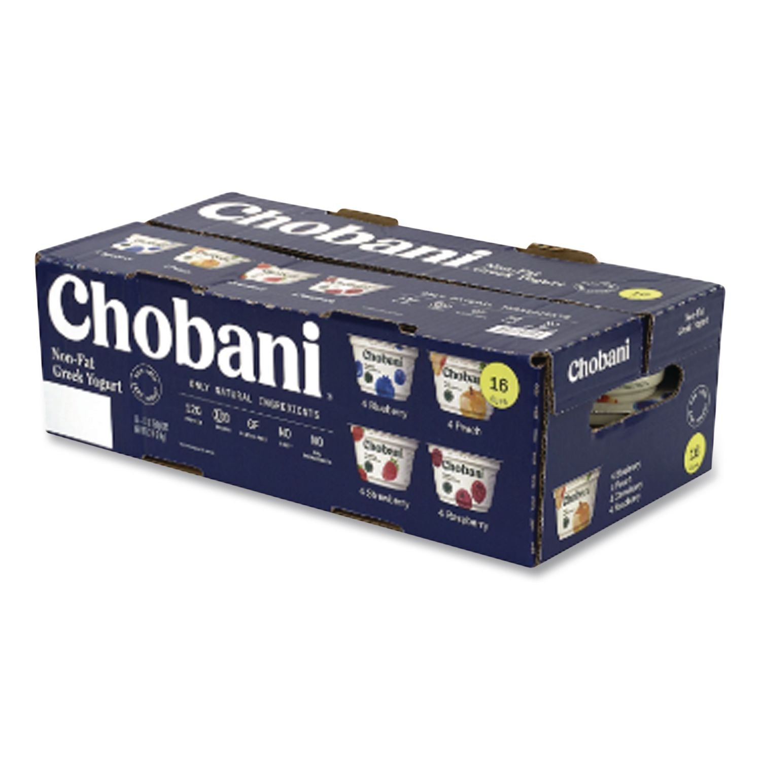 Greek Yogurt Variety Pack, Assorted Flavors, 5.3 oz Cup, 16 Cups/Carton, Ships in 1-3 Business Days