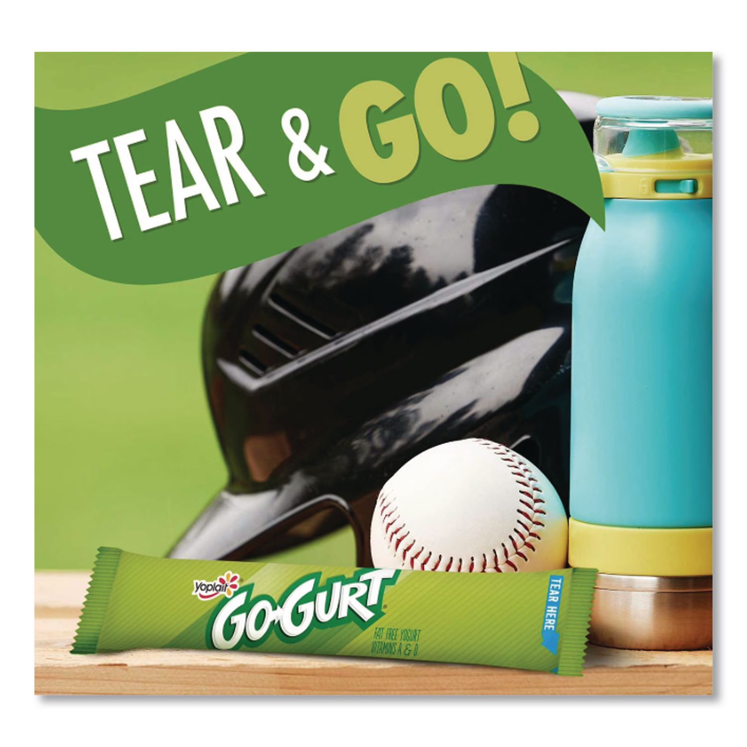 Go-Gurt Low Fat Yogurt, 2 oz Tube, 32 Tubes/Carton, Ships in 1-3 Business Days
