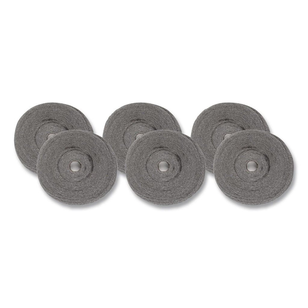 Industrial-Quality Steel Wool Reel, #1 Medium, 5 lb Reel, 6/Carton