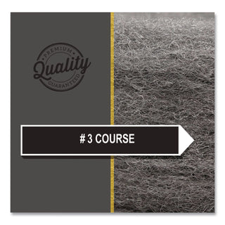 Industrial-Quality Steel Wool Reel, #3 Coarse, 5 lb Reel, Steel Gray, 6/Carton