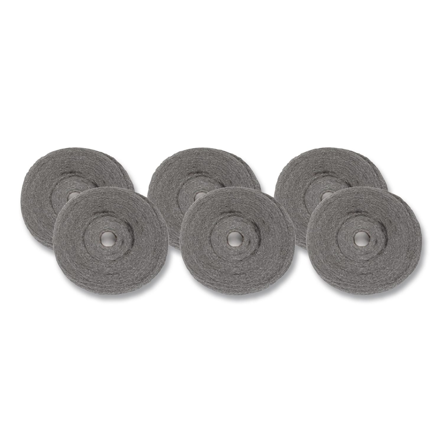 Industrial-Quality Steel Wool Reel, #3 Coarse, 5 lb Reel, Steel Gray, 6/Carton
