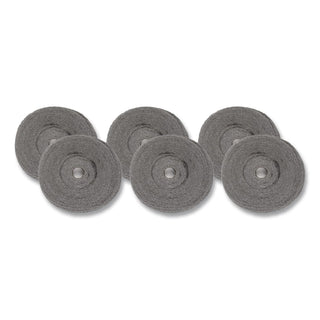 Industrial-Quality Steel Wool Reel, #3 Coarse, 5 lb Reel, Steel Gray, 6/Carton