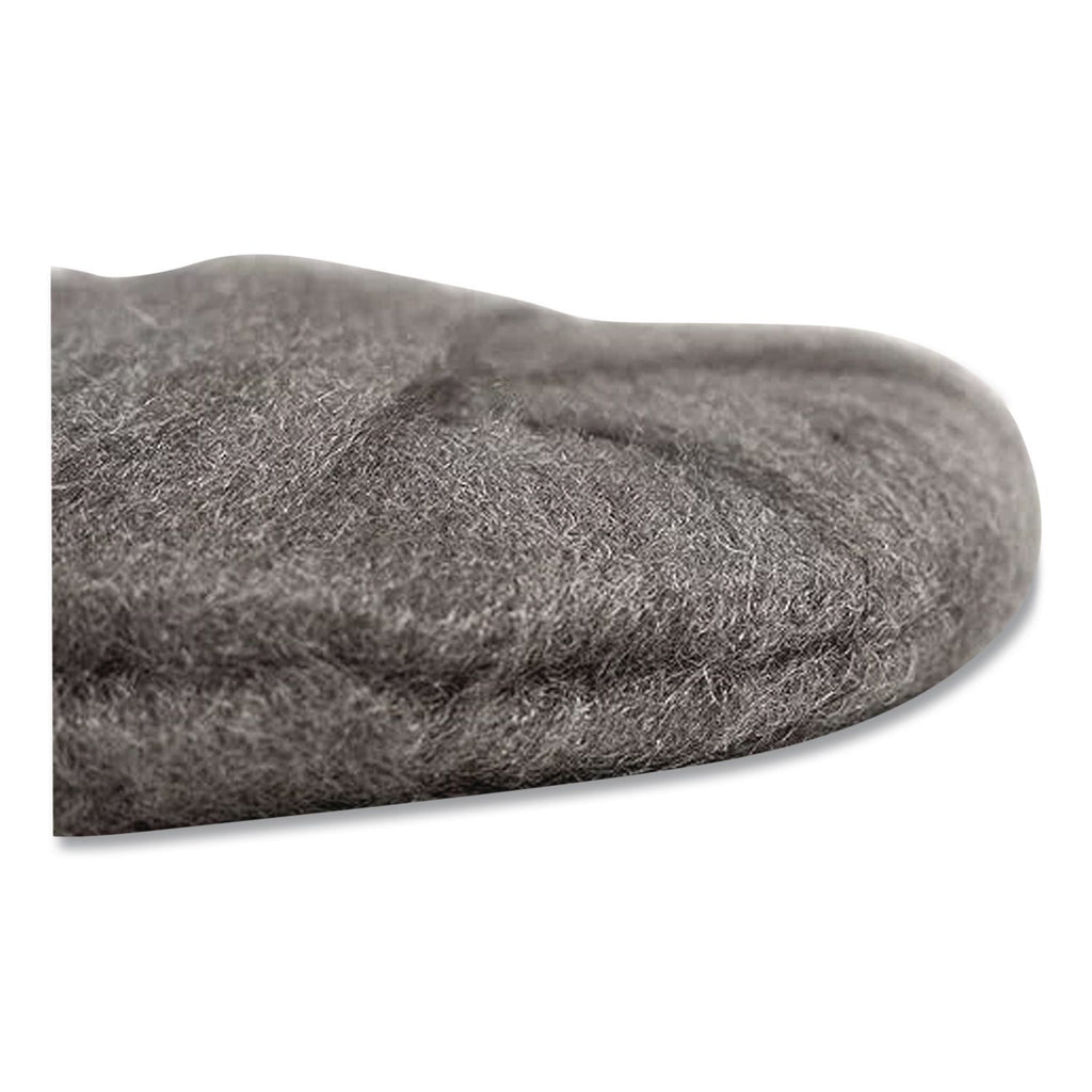 Radial Steel Wool Pads, Grade 0 (Fine): Cleaning and Polishing, 17" Diameter, Gray, 12/Carton