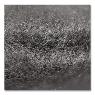 Radial Steel Wool Pads, Grade 0 (Fine): Cleaning and Polishing, 17" Diameter, Gray, 12/Carton
