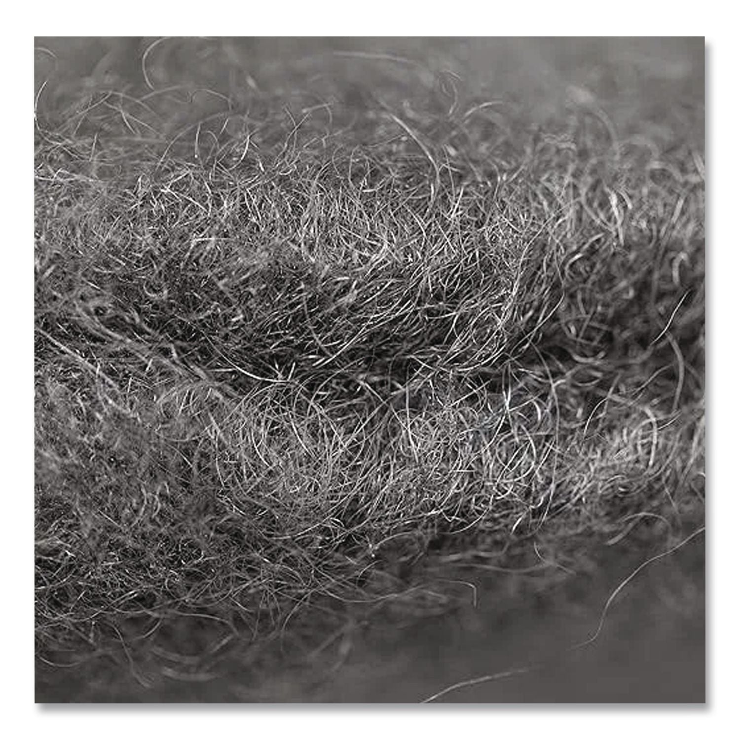 Radial Steel Wool Pads, Grade 0 (Fine): Cleaning and Polishing, 17" Diameter, Gray, 12/Carton