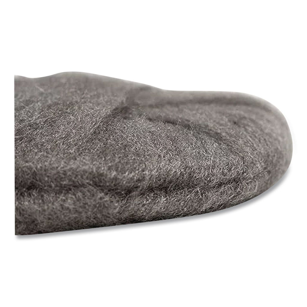 Radial Steel Wool Pads, Grade 2 (Coarse): Stripping/Scrubbing, 17" Diameter, Gray, 12/Carton