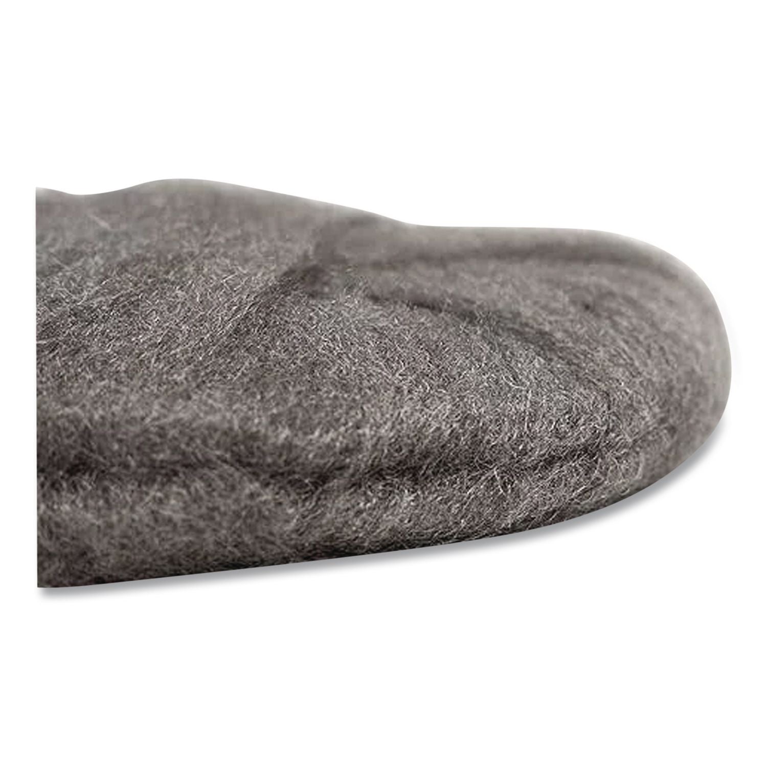 Radial Steel Wool Pads, Grade 2 (Coarse): Stripping/Scrubbing, 17" Diameter, Gray, 12/Carton
