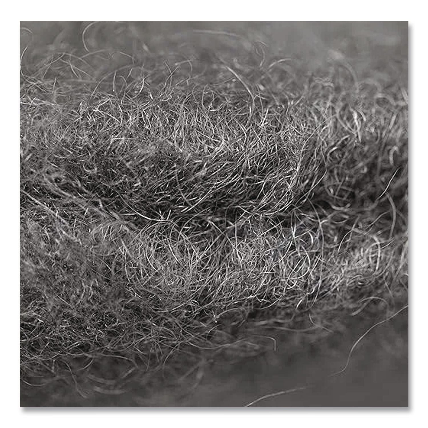 Radial Steel Wool Pads, Grade 2 (Coarse): Stripping/Scrubbing, 17" Diameter, Gray, 12/Carton