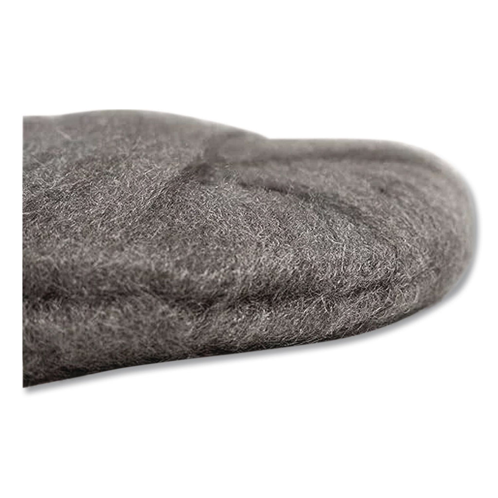 Radial Steel Wool Pads, Grade 0 (Fine): Cleaning and Polishing, 20" Diameter, Gray, 12/Carton