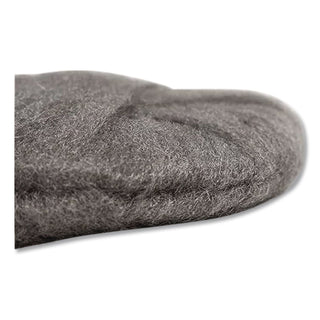 Radial Steel Wool Pads, Grade 0 (Fine): Cleaning and Polishing, 20" Diameter, Gray, 12/Carton