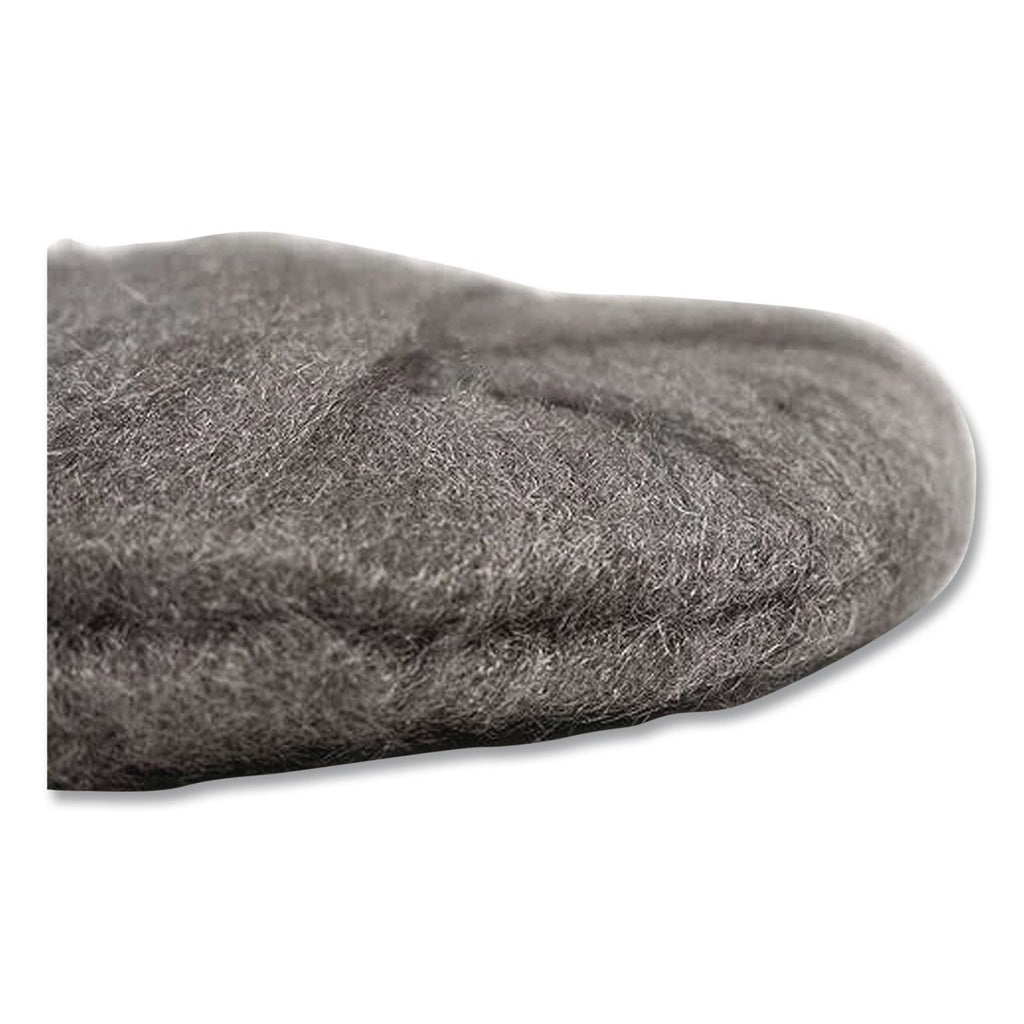 Radial Steel Wool Pads, Grade 2 (Coarse): Stripping/Scrubbing, 20" Diameter, Gray, 12/Carton