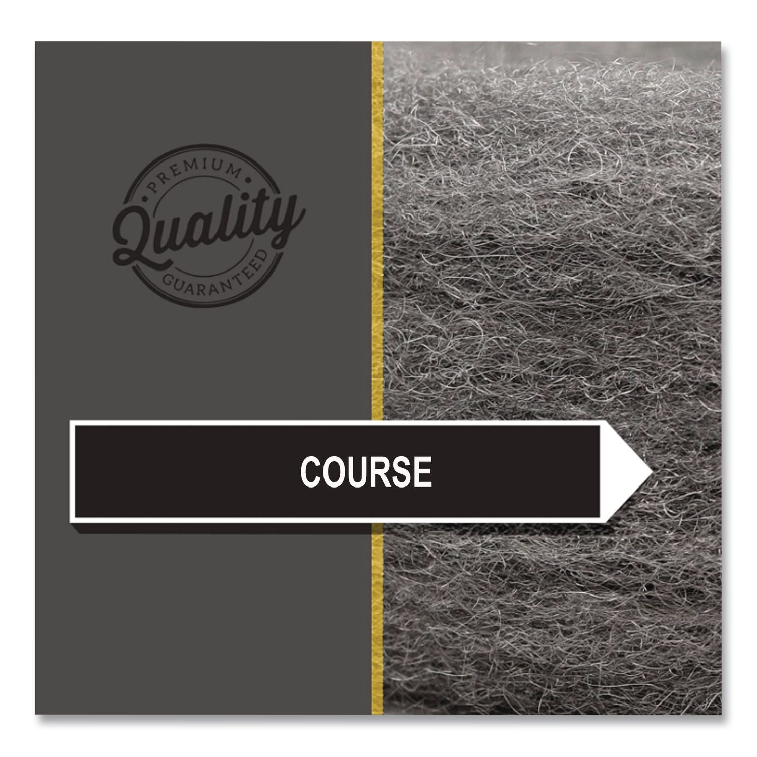 Radial Steel Wool Pads, Grade 2 (Coarse): Stripping/Scrubbing, 20" Diameter, Gray, 12/Carton
