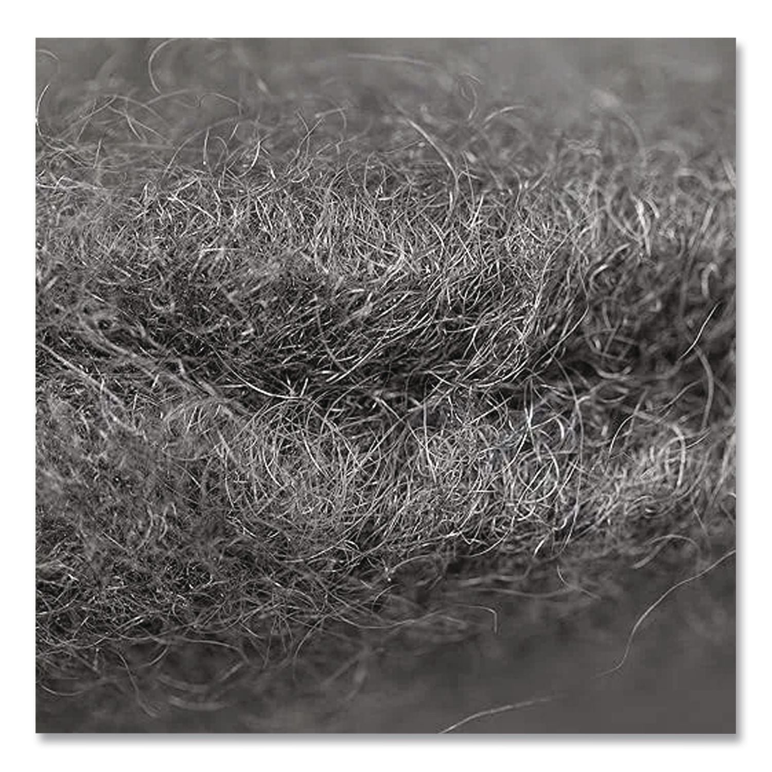 Radial Steel Wool Pads, Grade 2 (Coarse): Stripping/Scrubbing, 20" Diameter, Gray, 12/Carton