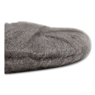 Radial Steel Wool Pads, Grade 3: Cleaning and Polishing, 20" Diameter, Gray, 12/Carton