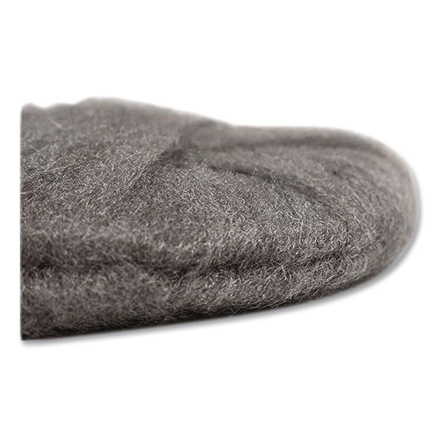 Radial Steel Wool Pads, Grade 3: Cleaning and Polishing, 20" Diameter, Gray, 12/Carton