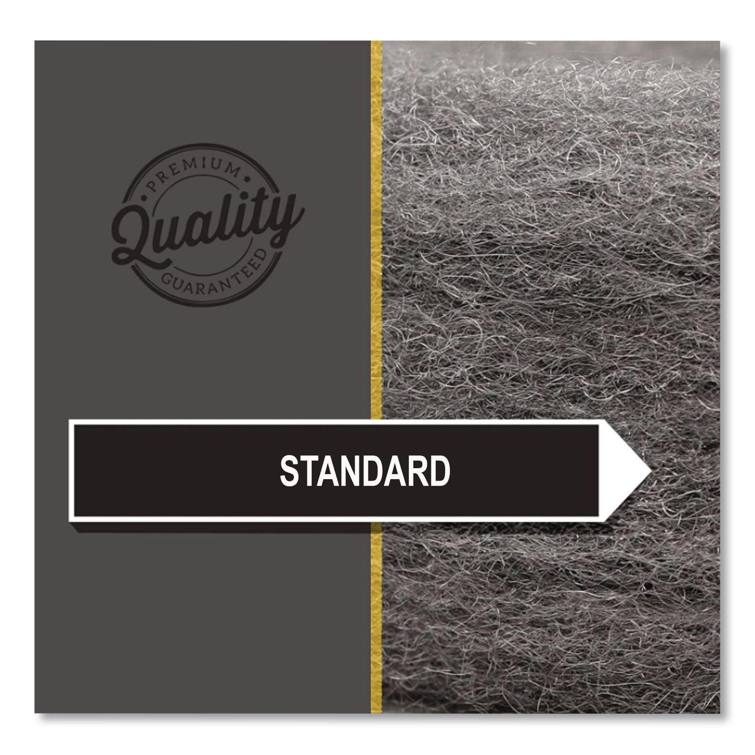 Radial Steel Wool Pads, Grade 3: Cleaning and Polishing, 20" Diameter, Gray, 12/Carton