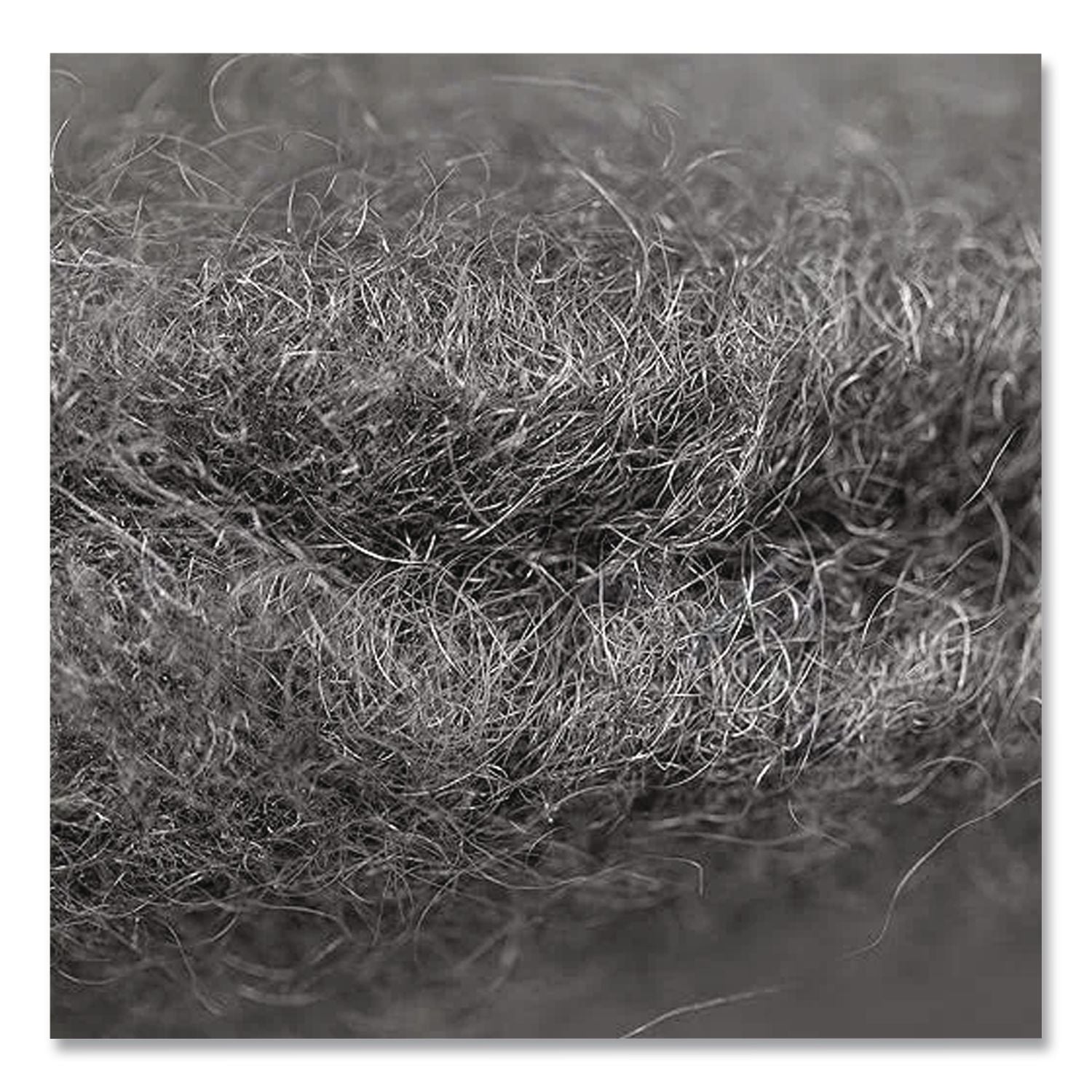 Radial Steel Wool Pads, Grade 3: Cleaning and Polishing, 20" Diameter, Gray, 12/Carton
