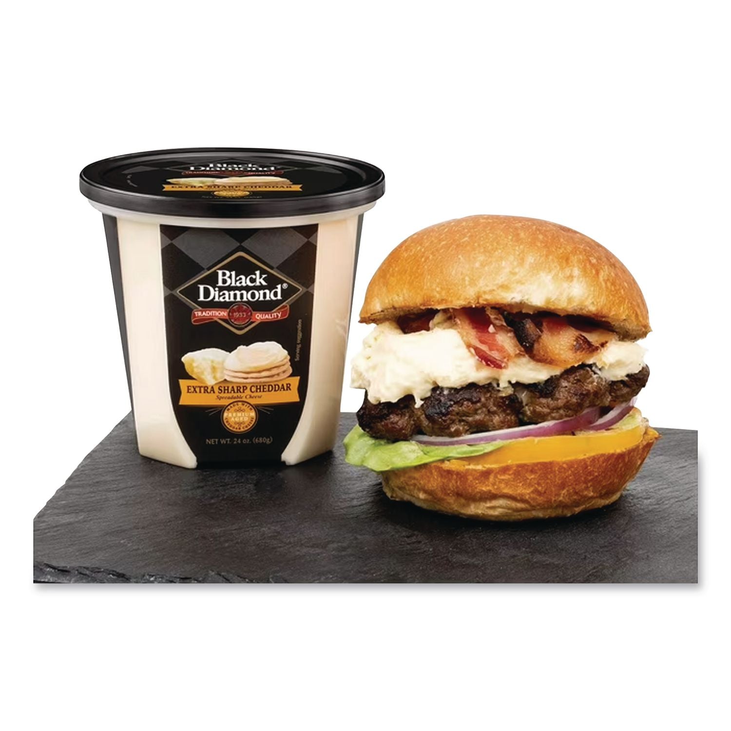 Extra Sharp White Cheddar Cheese Spread, 24 oz Tub, Ships in 1-3 Business Days