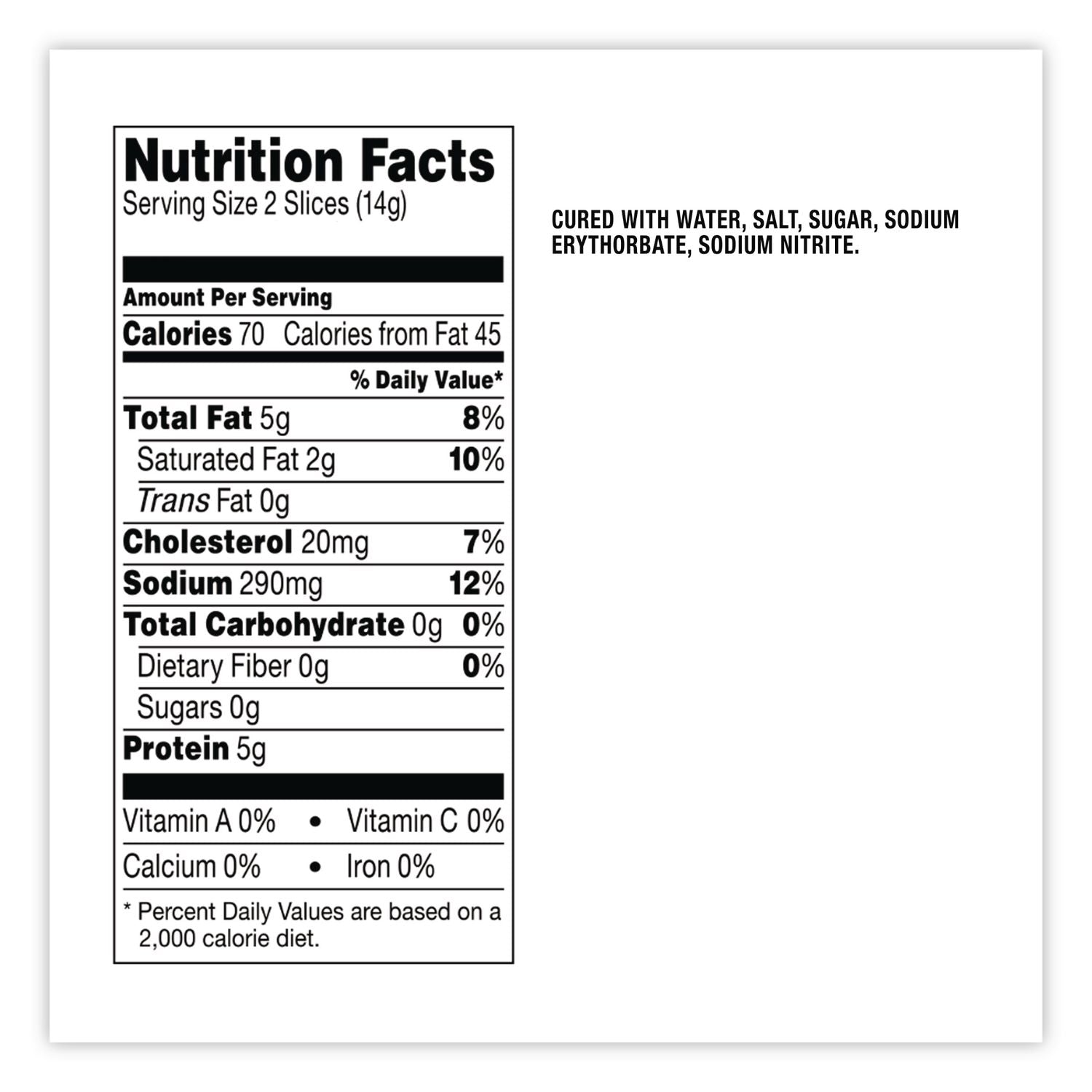 Fully Cooked Bacon, Original, 9.5 oz Package, Approximately 72 Slices/Carton, Ships in 1-3 Business Days