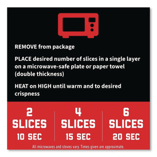 Fully Cooked Bacon, Original, 9.5 oz Package, Approximately 72 Slices/Carton, Ships in 1-3 Business Days
