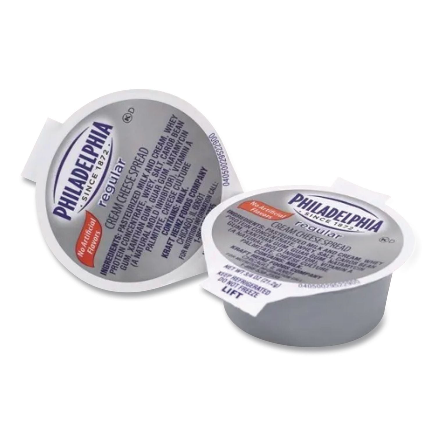 Philadelphia Cream Cheese, Original, 0.75 oz Cup, 50/Carton, Ships in 1-3 Business Days