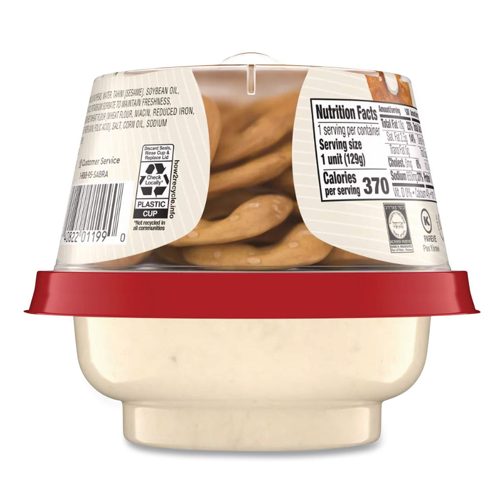 Classic Hummus with Pretzel, 4.56 oz Cup, 6 Cups/Pack, Ships in 1-3 Business Days