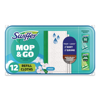 Swiffer Sweeper Wet Cloth, Sold as 1 Box, 12 Each per Box