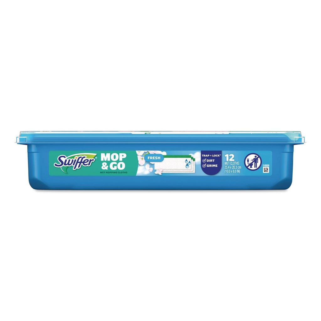 Swiffer Sweeper Wet Cloth, Sold as 1 Box, 12 Each per Box
