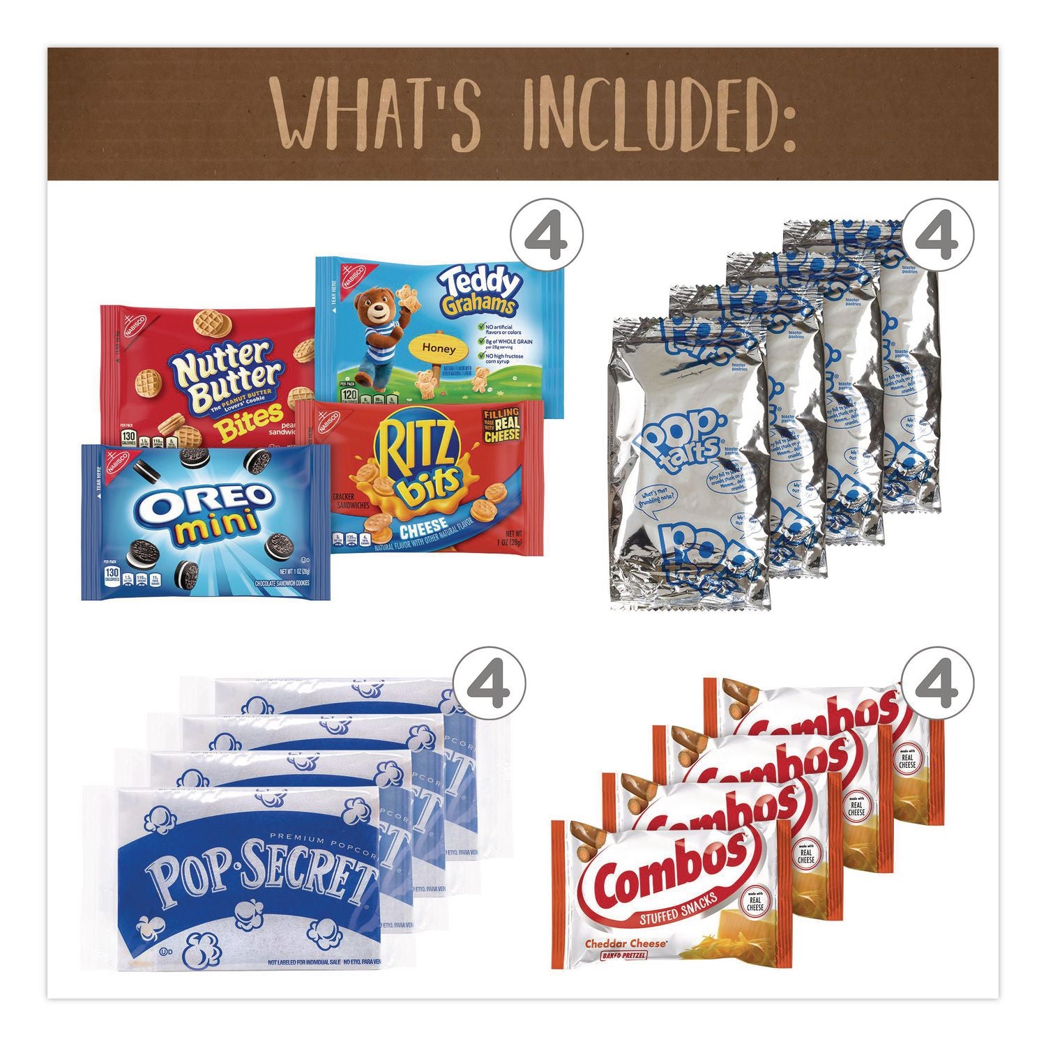 Quarantine Snack Box, 42 Assorted Snacks/Box, 5 lb Box, Ships in 1-3 Business Days