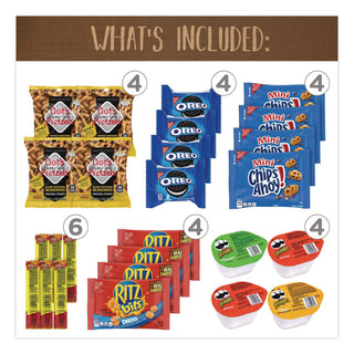 Quarantine Snack Box, 42 Assorted Snacks/Box, 5 lb Box, Ships in 1-3 Business Days