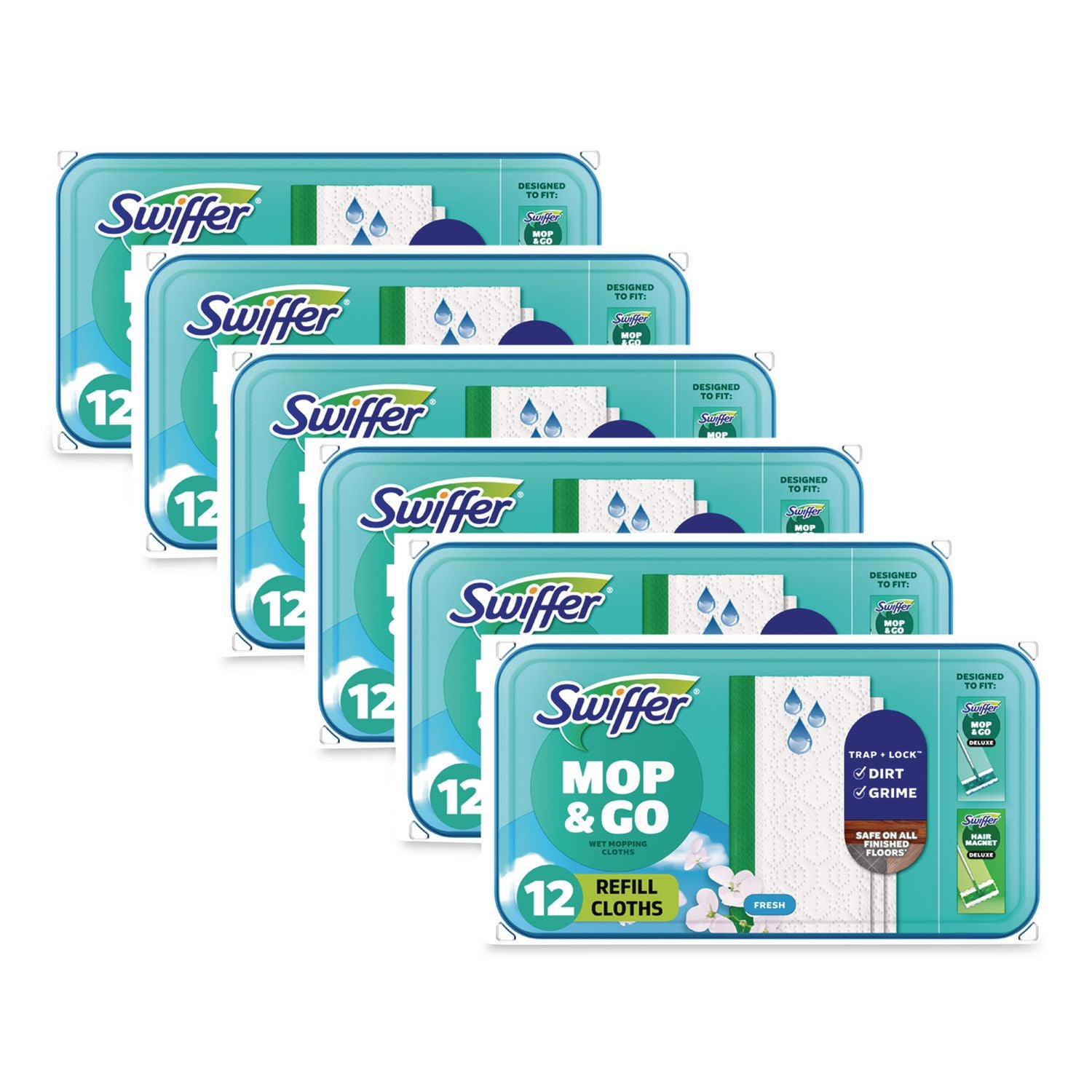 Swiffer Sweeper Wet Cloth, Sold as 1 Box, 12 Each per Box