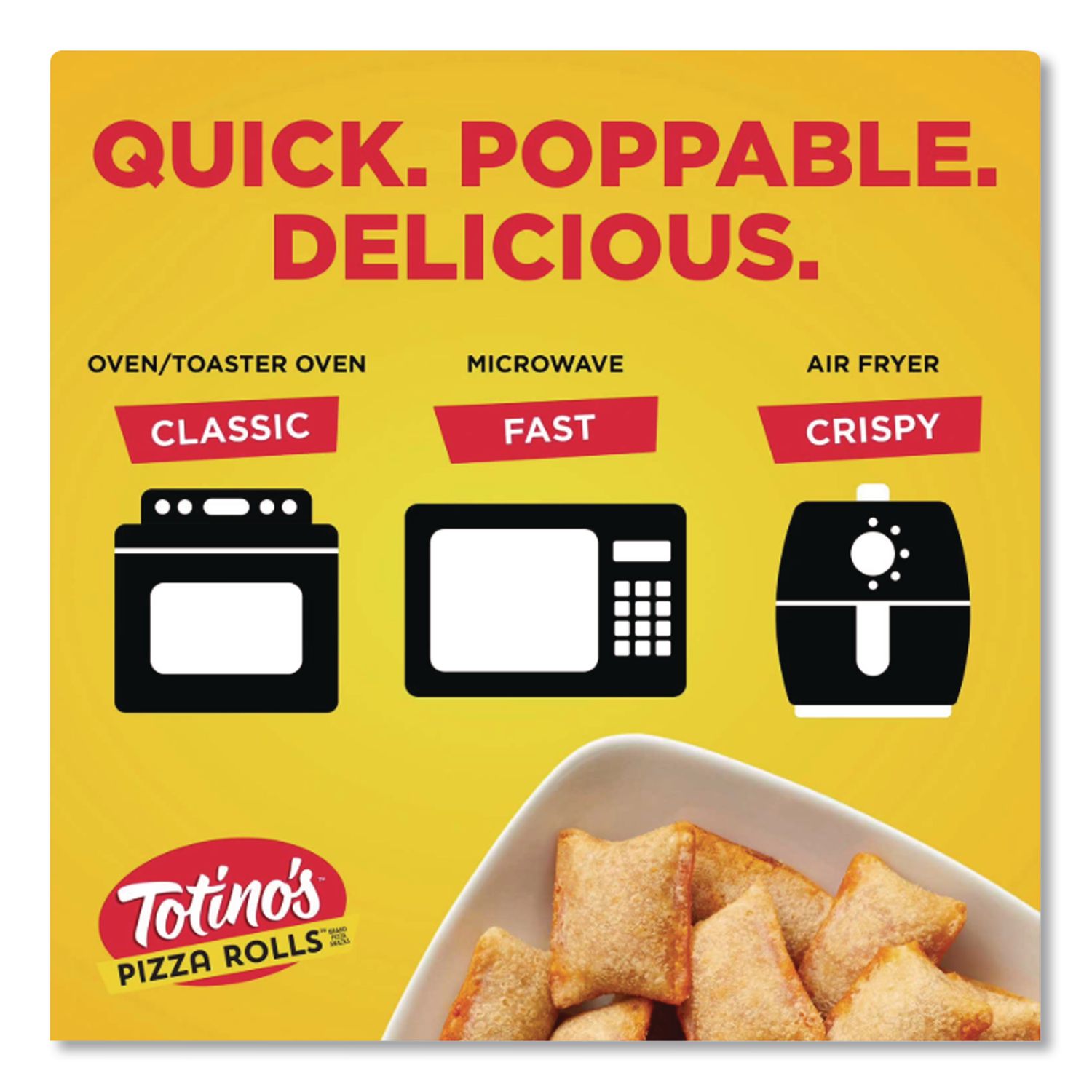 Pepperoni Pizza Rolls, 39.9 oz Bag, 80 Rolls/Bag, 2 Bags/Carton, Ships in 1-3 Business Days