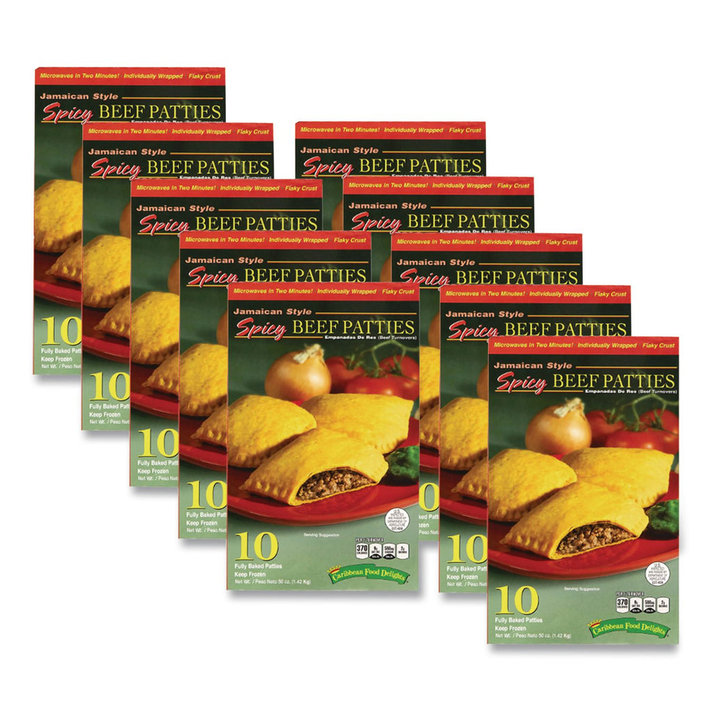 Jamacian Style Spicy Beef Empanadas, 5 oz, 10/Carton, Ships in 1-3 Business Days
