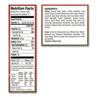 Jamacian Style Spicy Beef Empanadas, 5 oz, 10/Carton, Ships in 1-3 Business Days