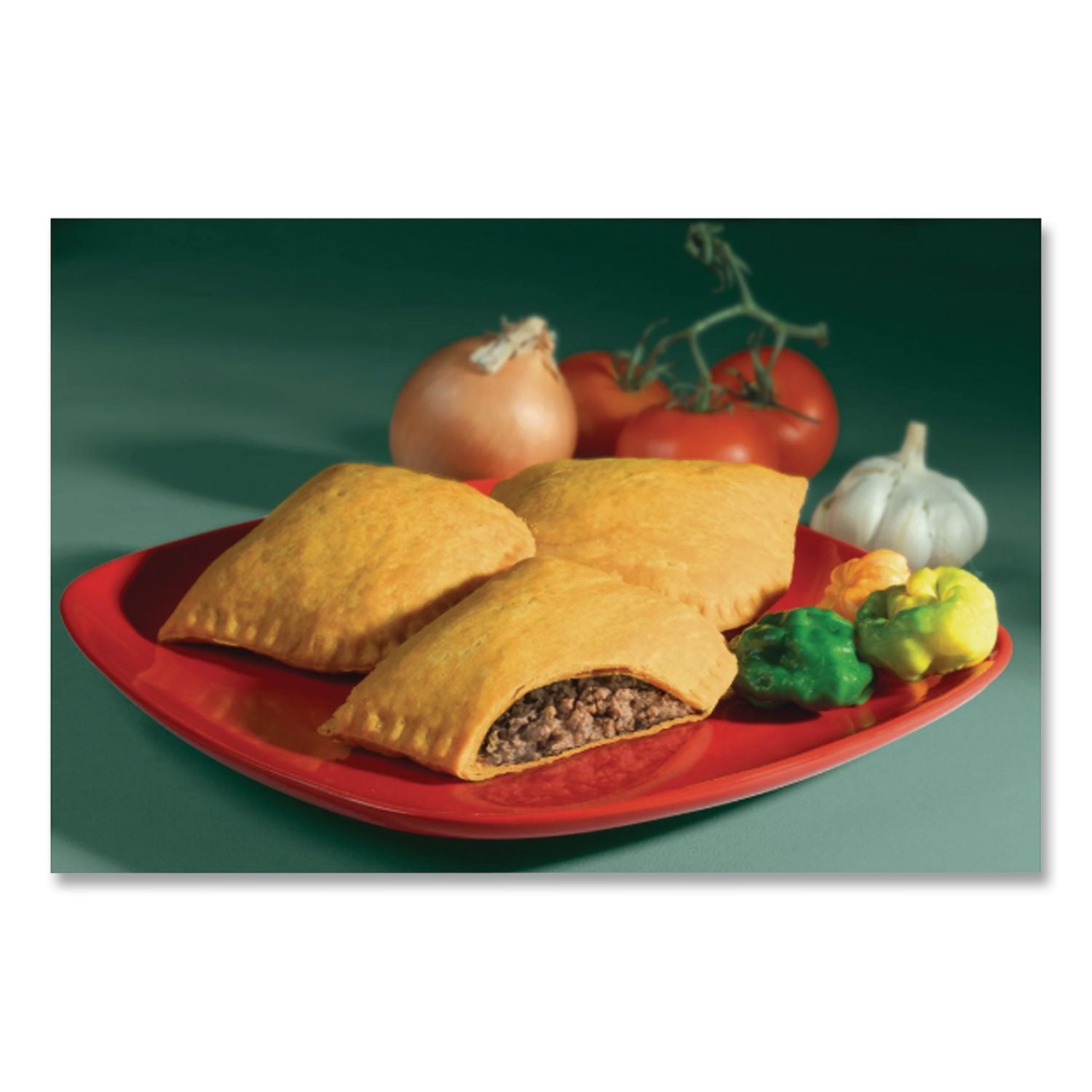 Jamacian Style Spicy Beef Empanadas, 5 oz, 10/Carton, Ships in 1-3 Business Days
