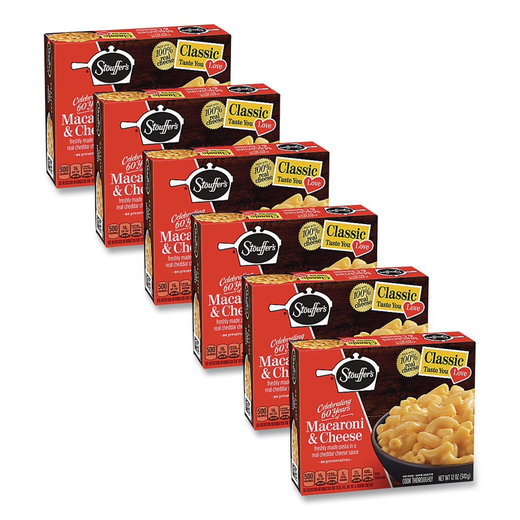 Classics Macaroni and Cheese Meal, 12 oz Box, 6 Boxes/Pack, Ships in 1-3 Business Days