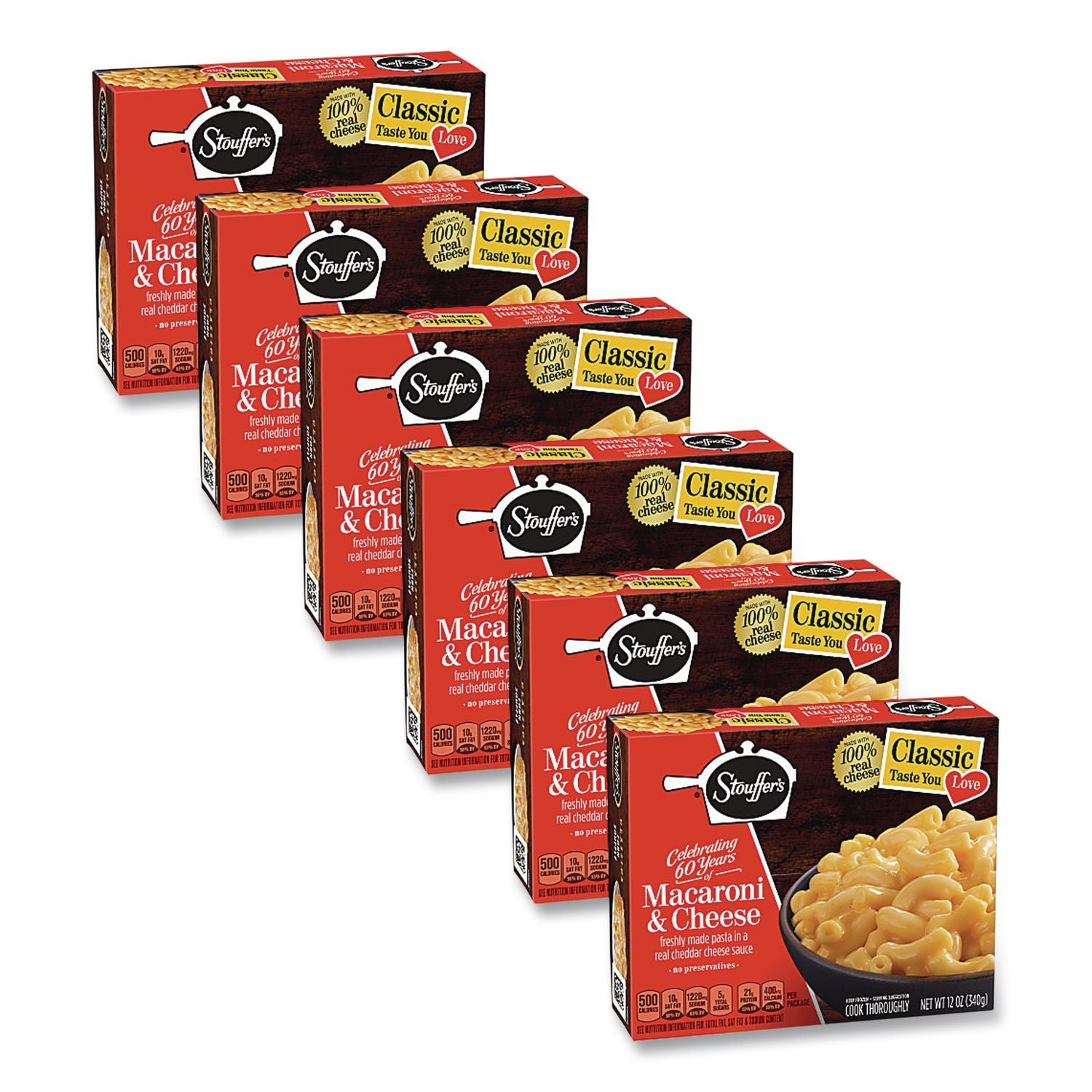 Classics Macaroni and Cheese Meal, 12 oz Box, 6 Boxes/Pack, Ships in 1-3 Business Days