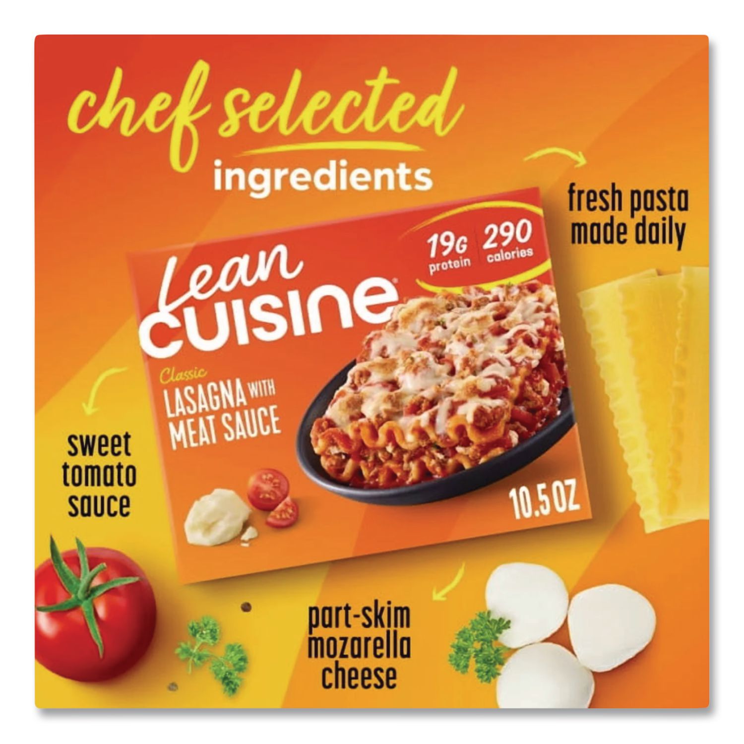 Favorites Lasagna with Meat Sauce, 10.5 oz Box, 3 Boxes/Pack, Ships in 1-3 Business Days