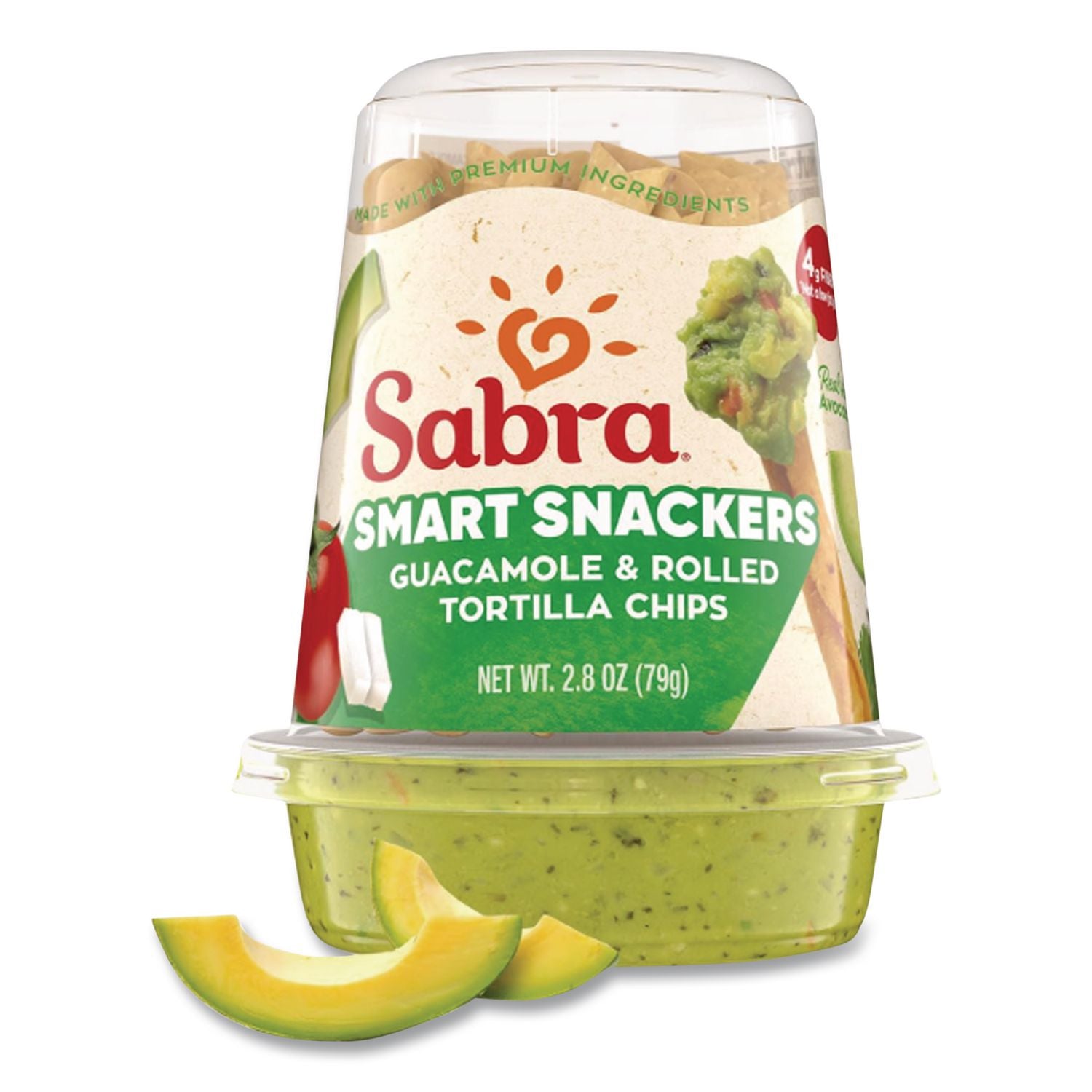 Grab and Go Guacamole with Tostitos Tortilla Chips, 2.8 oz Cup, 6 Cups/Pack, Ships in 1-3 Business Days