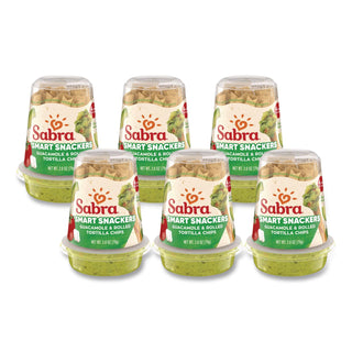 Grab and Go Guacamole with Tostitos Tortilla Chips, 2.8 oz Cup, 6 Cups/Pack, Ships in 1-3 Business Days