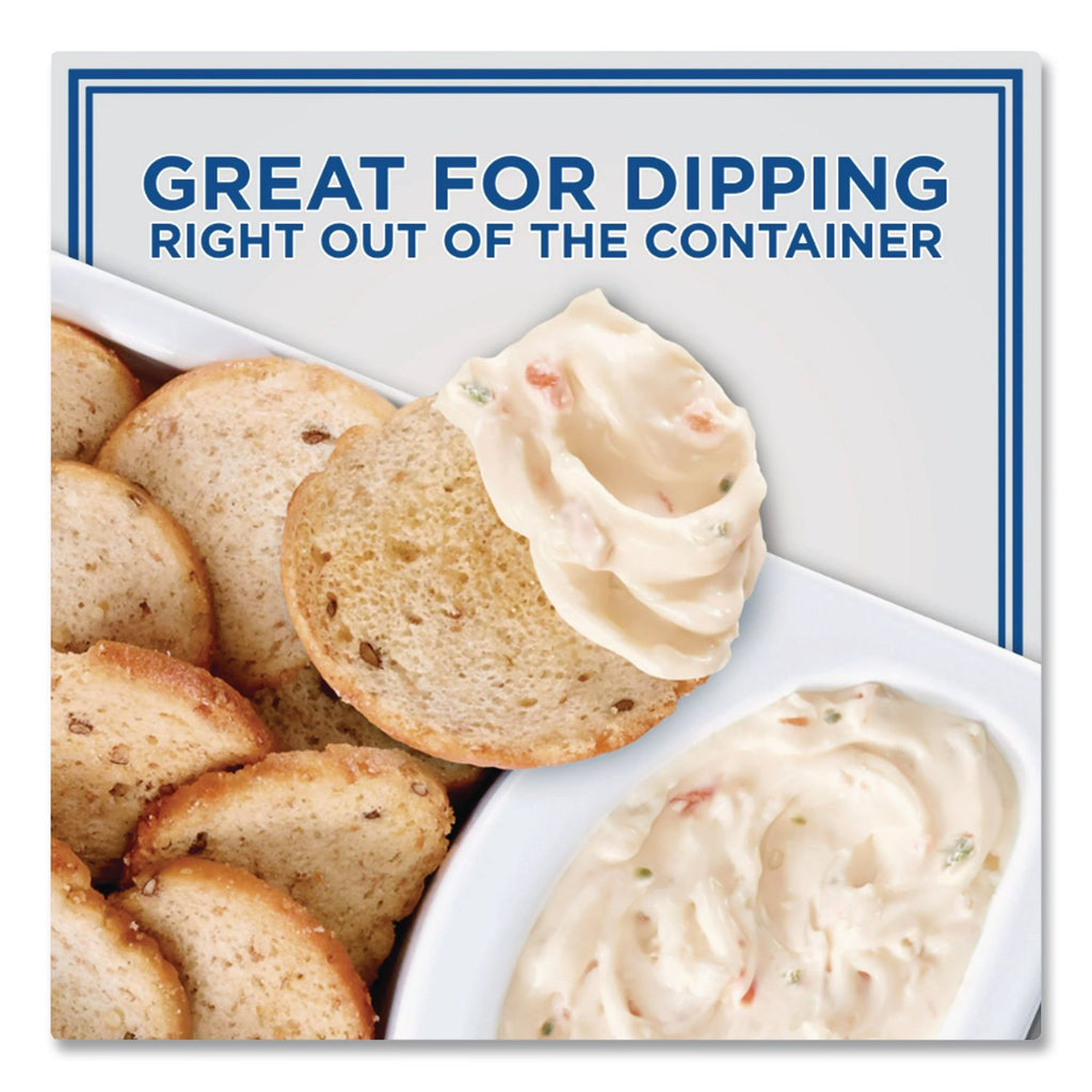 Multigrain Bagel Chips and Garden Vegetable Cream Cheese Dip, 2.5 oz, 5/Carton, Ships in 1-3 Business Days