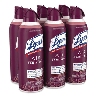 Air Sanitizer Spray, Light Breeze Scent, 10 oz Aerosol Can, 6/Carton