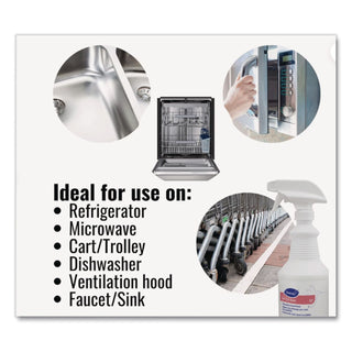 Suma Inox D7, 32 oz Spray Bottle, 6/Carton