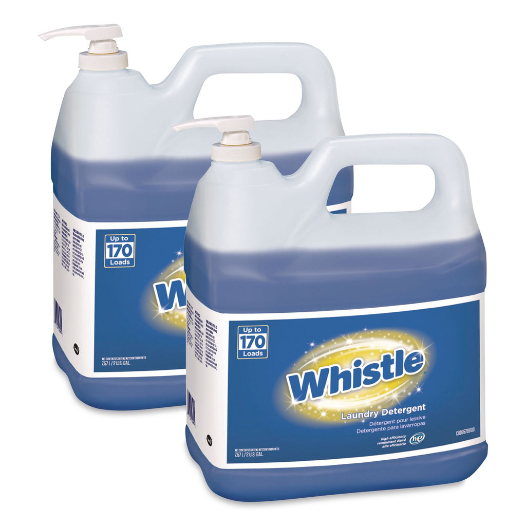 Whistle Laundry Detergent (HE), Floral, 2 gal Bottle, 2/Carton