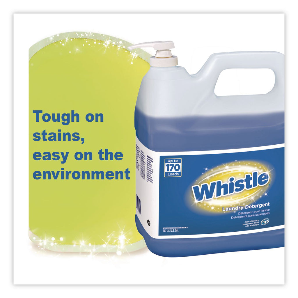 Whistle Laundry Detergent (HE), Floral, 2 gal Bottle, 2/Carton