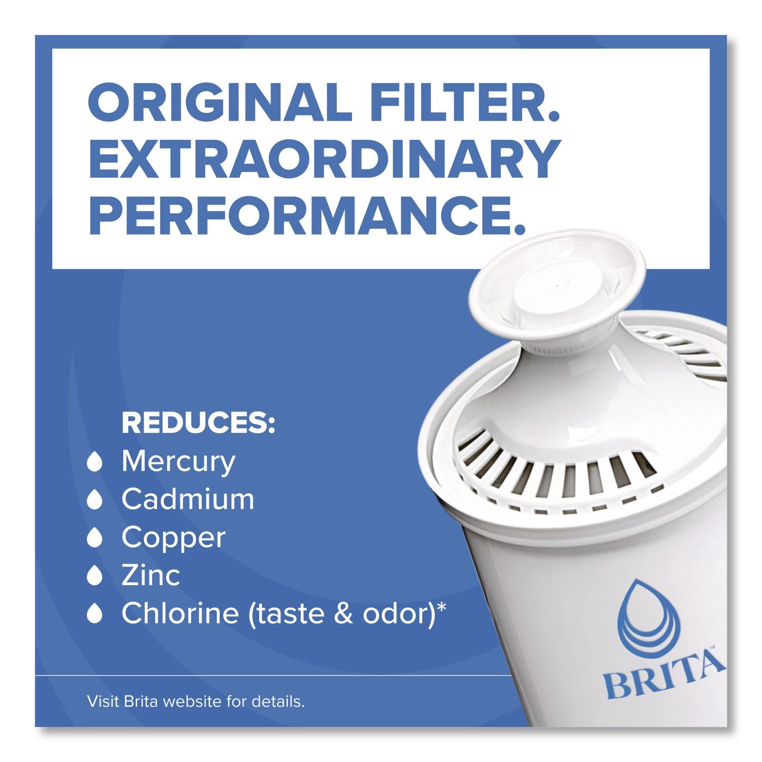 Water Filter Pitcher Advanced Replacement Filters, 3/Pack, 8 Packs/Carton