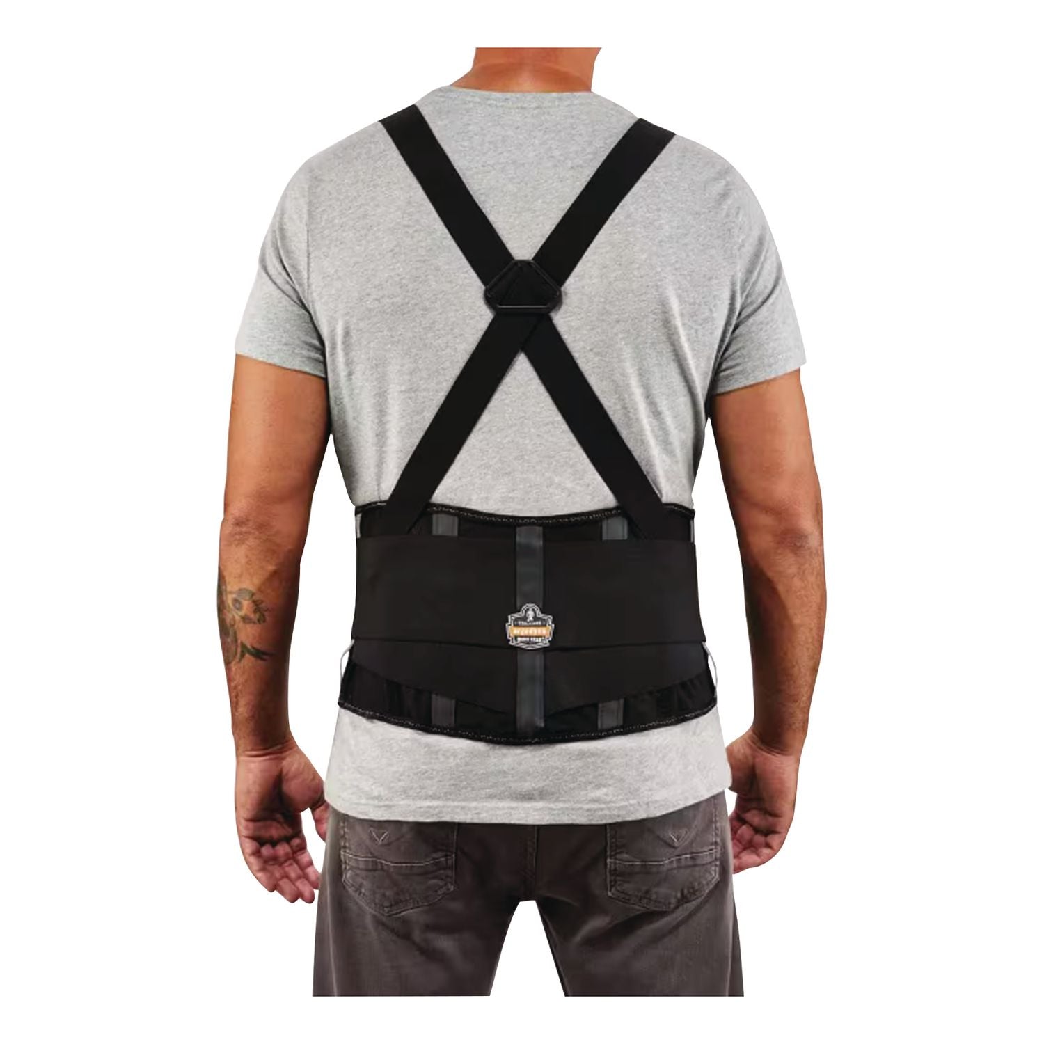 ProFlex 2000SF High-Performance Spandex Back Support Brace, Medium, 30" to 34" Waist, Black